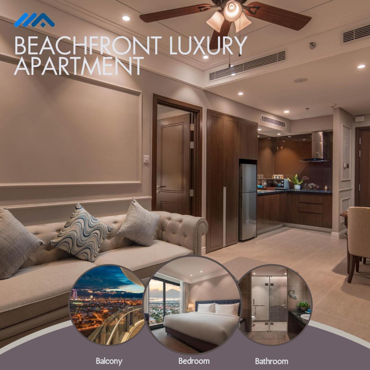 Beachfront Luxury Apartment - Rooftop Pool - ดานัง ภายนอก รูปภาพ